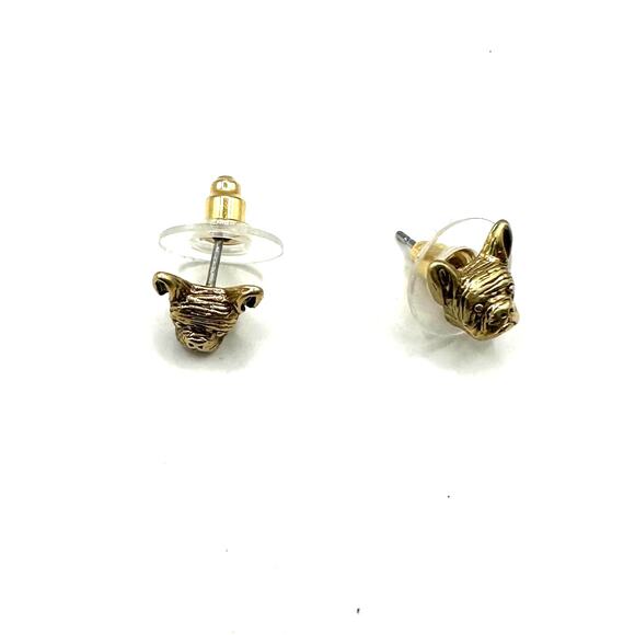 Madewell Pug Earrings Stud Dog Face Pet Casual Summer Whimsy Costume Jewelry - Picture 9 of 11